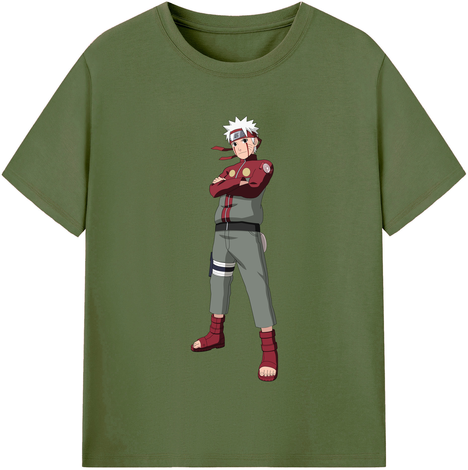 （画像用） NARUTO -ナルト- うずまき ナルト Uzumaki Naruto 綿100％半袖Tシャツ（フロントプリント）